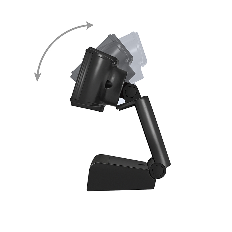 Adesso CYBERTRACK H2 Webcam - 0.3 Megapixel - Black - USB 2.0 - Fixed Focus - Microphone